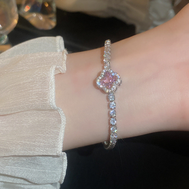 Flower Simple Zircon Bracelet