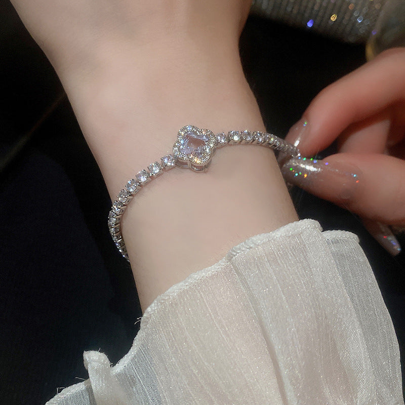 Flower Simple Zircon Bracelet