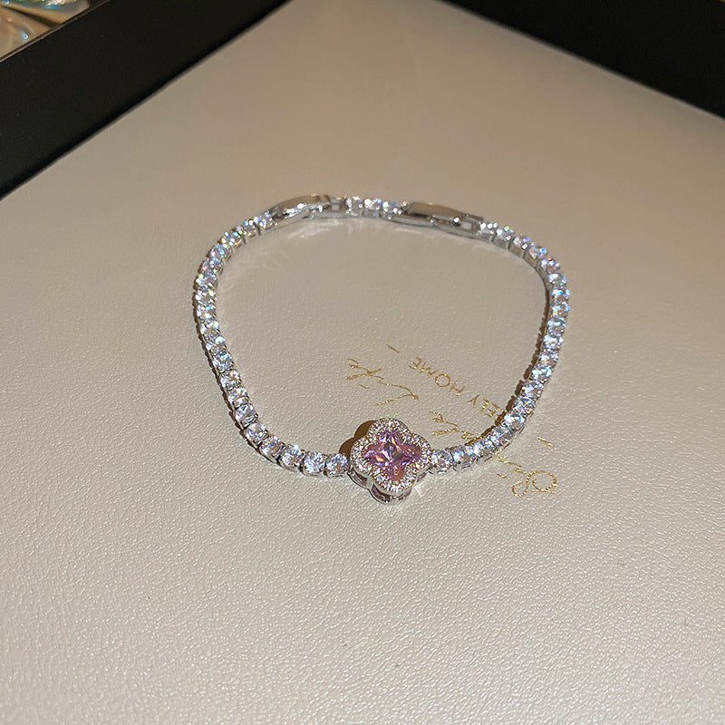 Flower Simple Zircon Bracelet