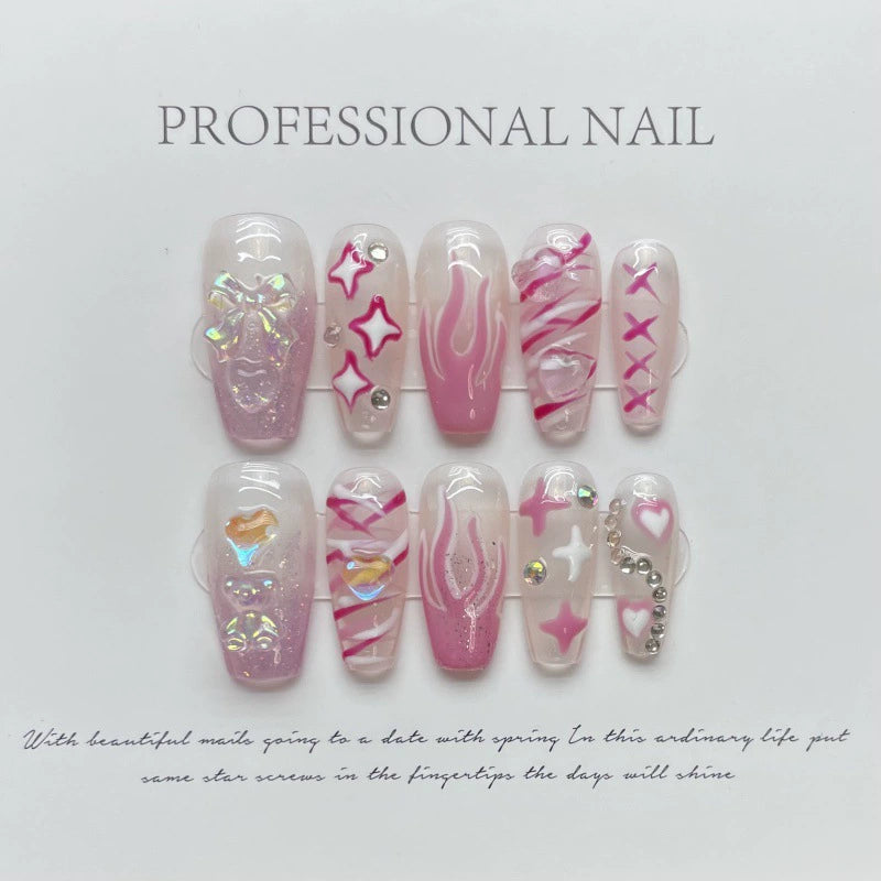 False Nail Art Y2K Sweet Spicy Girl