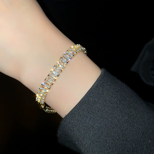 New geometric zircon bracelet