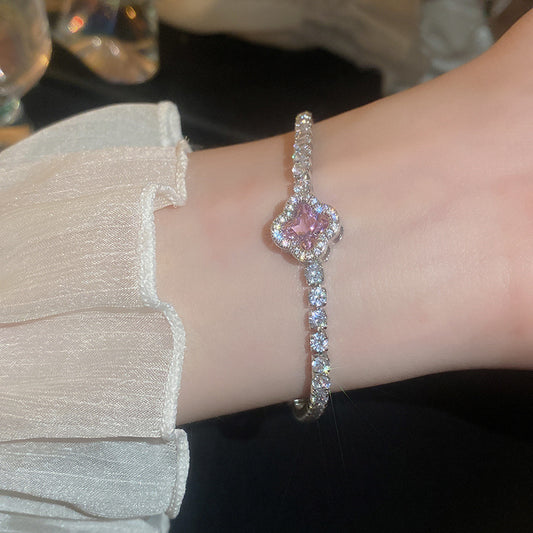 Flower Simple Zircon Bracelet