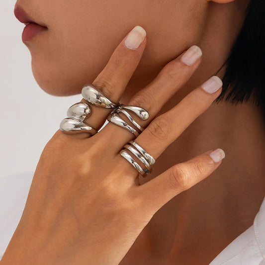 Fashionable and Simple Ring Set